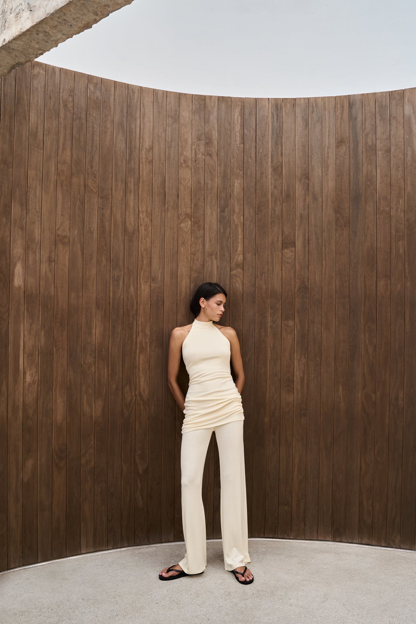 Low-rise Flared Trousers