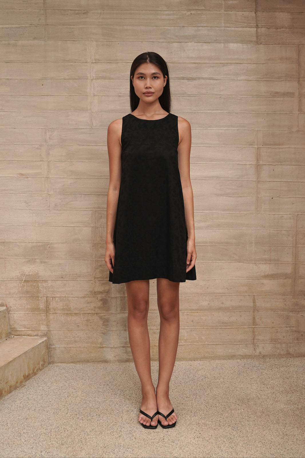 Trapeze Jacquard Dress