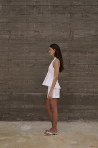 Side profile view