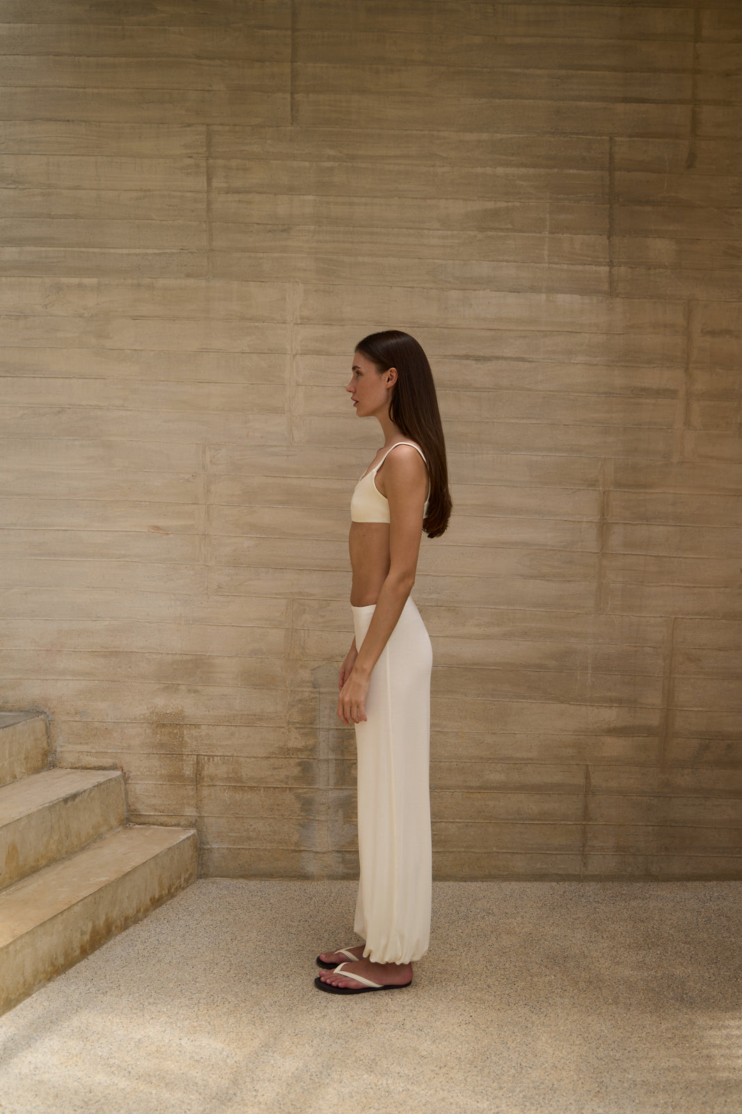 Aladdin Trousers Ivory - side view