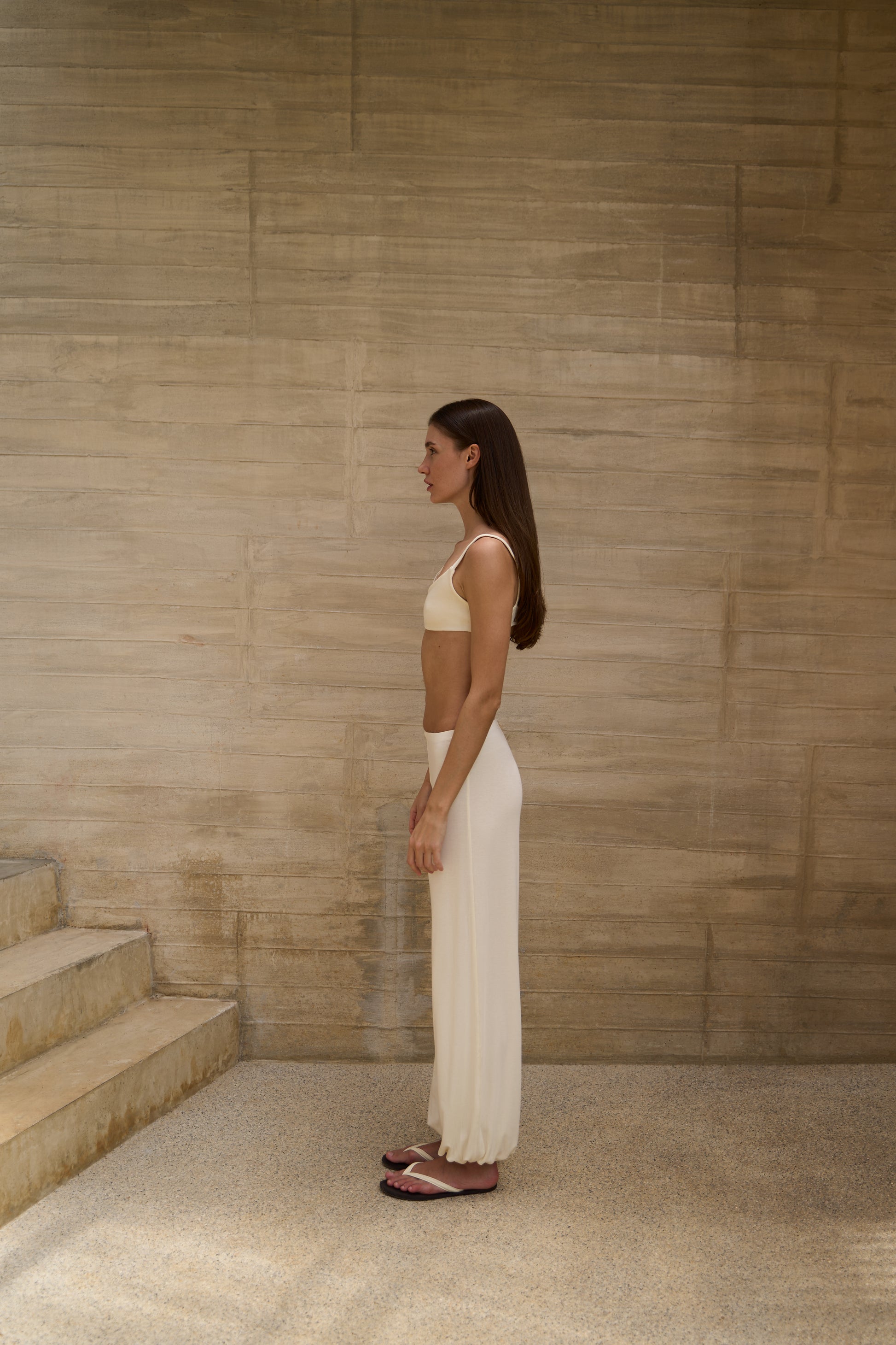 Aladdin Trousers Ivory - side view